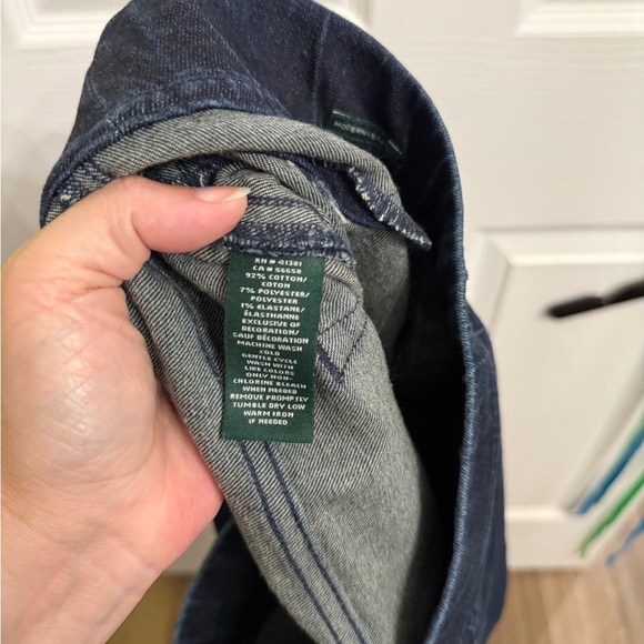 Lauren Ralph Lauren modern leggings women’s dark wash pull on jeans size 12 - Picture 4 of 5